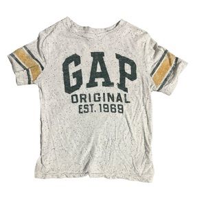Cream and Green GAP Short Sleeve Tee for Kids